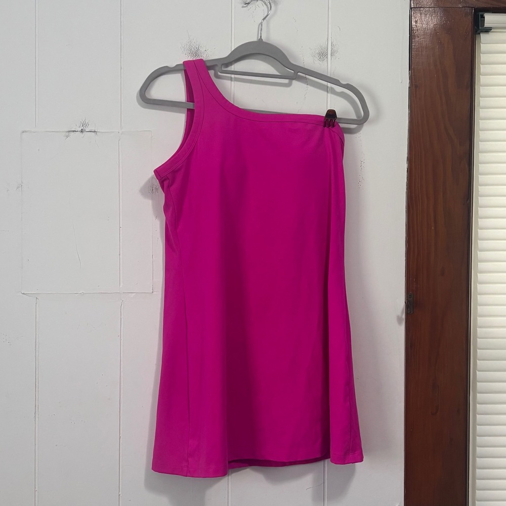 All in Motion Womens One Shoulder Exercise Dress Pink Medium  Sporty - Picture 2 of 5